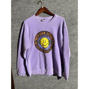 Rolling Loud Sweatshirt Mens Medium Purple Los Angeles 2019 Festival Graphic